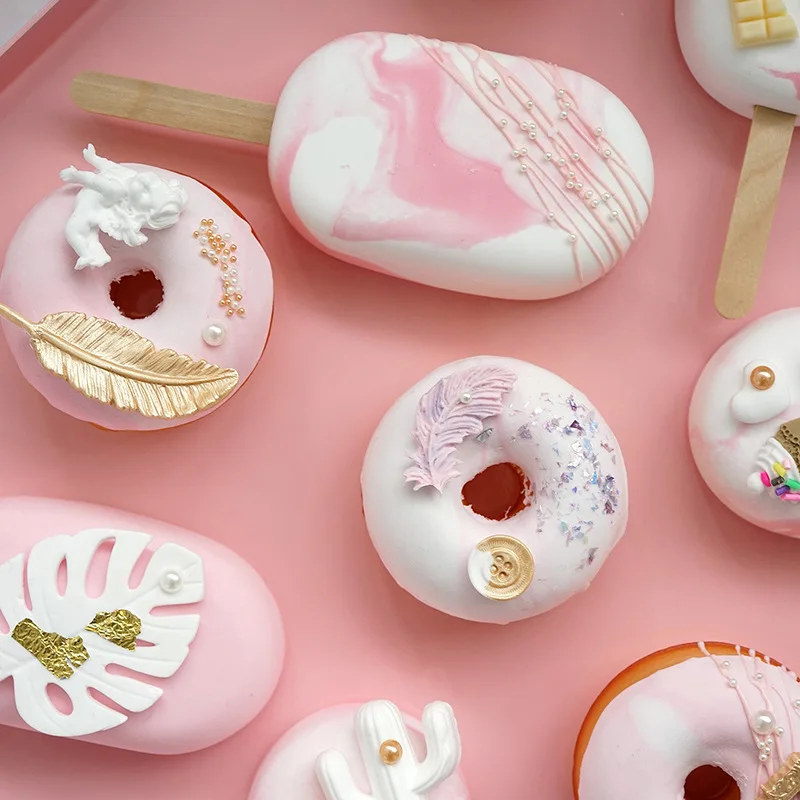 Artificial ice cream cake simulation donut toy window decoration fake snack ice cream ins wind donut Exquisite Gift for Girl
Artificial ice cream cake simulation donut toy window decoration fake snack ice cream ins wind donut Exquisite Gift for Girl