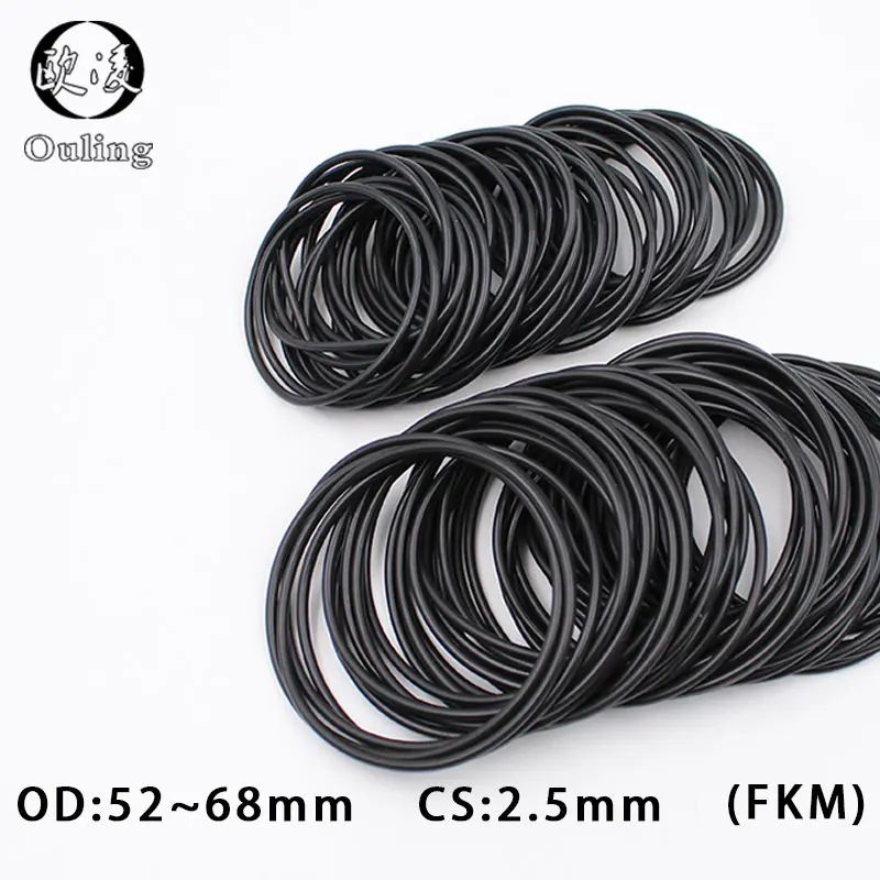 1PC Fluorine rubber Ring Black FKM Seal OD52/54/55/56/58/60/62/65/68*2.5mm Thickness O Ring Seal Gaskets Oil Sealing Washer
1PC Fluorine rubber Ring Black FKM Seal OD52/54/55/56/58/60/62/65/68*2.5mm Thickness O Ring Seal Gaskets Oil Sealing Washer