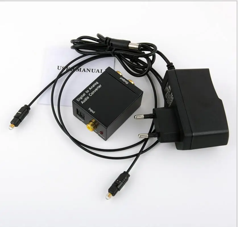 Фото 50set/lot Digital to Analog Audio Converter Adapter Optic Coaxial RCA Toslink Signal PET | Дом и сад