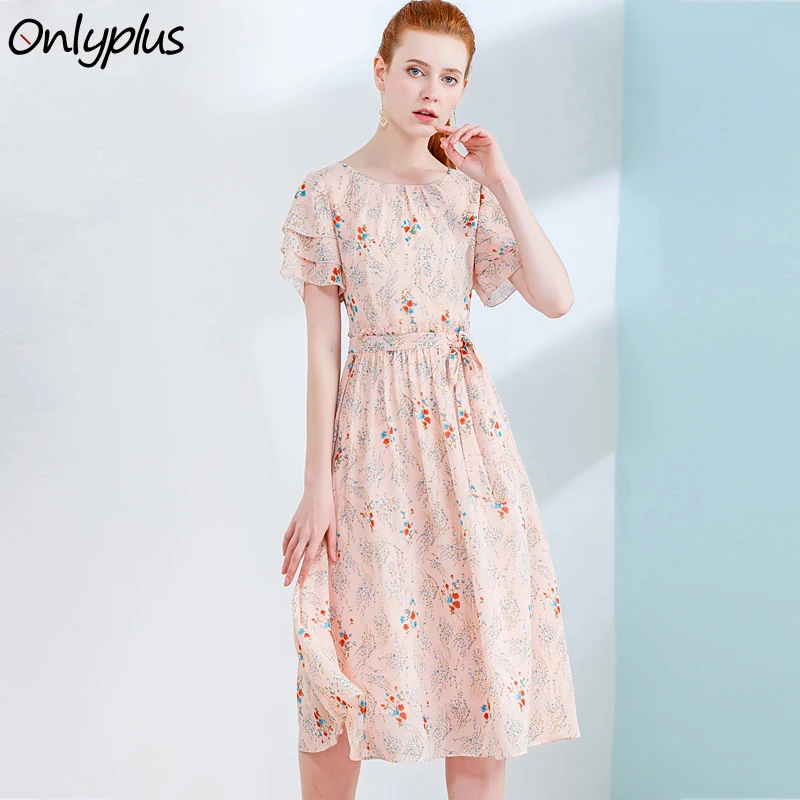ONLY PLUS S-XXL Women Chiffon Dress Summer Print Casual Sweet Ruffles Wrap Dresses Vacation Beach Dress Floral 2018
ONLY PLUS S-XXL Women Chiffon Dress Summer Print Casual Sweet Ruffles Wrap Dresses Vacation Beach Dress Floral 2018