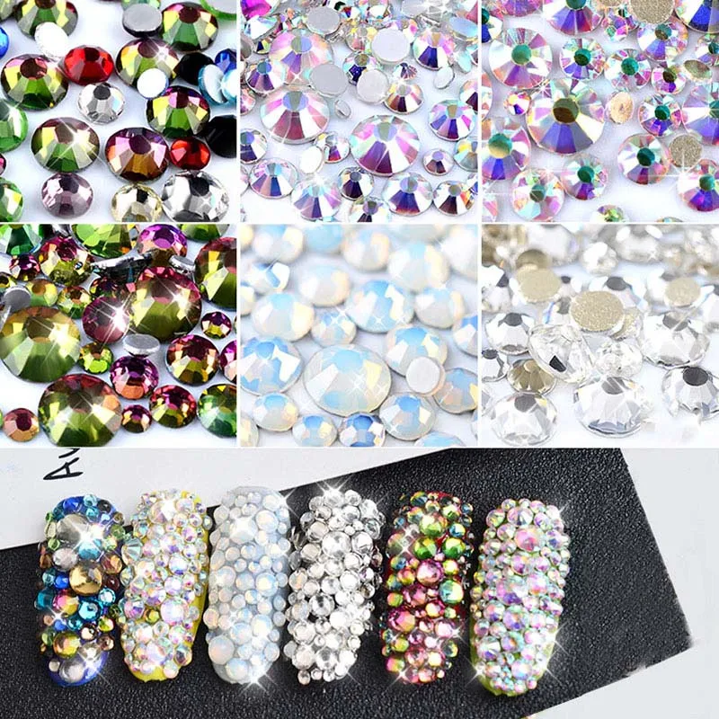 SS3-SS16 Mix Size Colorful Nail Art Decorations 800pcs Crystal Glitter Rhinestone 3D Non Hotfix Flatback Rhinestones for Nails
SS3-SS16 Mix Size Colorful Nail Art Decorations 800pcs Crystal Glitter Rhinestone 3D Non Hotfix Flatback Rhinestones for Nails