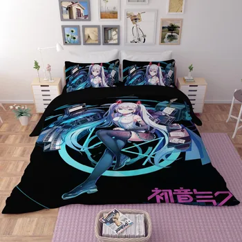 LLANCL Hatsune Miku Virtual Music Star Printed Quilt/Duvet/Comforter cover Adult Bedroom 3pcs Polyester Christmas Gift Girls
LLANCL Hatsune Miku Virtual Music Star Printed Quilt/Duvet/Comforter cover Adult Bedroom 3pcs Polyester Christmas Gift Girls