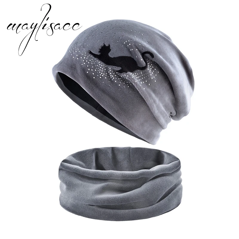 Maylisacc Women Autumn Winter Warm Hat with Scarf Ring Cute Cat Beanies Skullies Hip-Hop Caps for Women Scarves with Hat Set
Maylisacc Women Autumn Winter Warm Hat with Scarf Ring Cute Cat Beanies Skullies Hip-Hop Caps for Women Scarves with Hat Set
