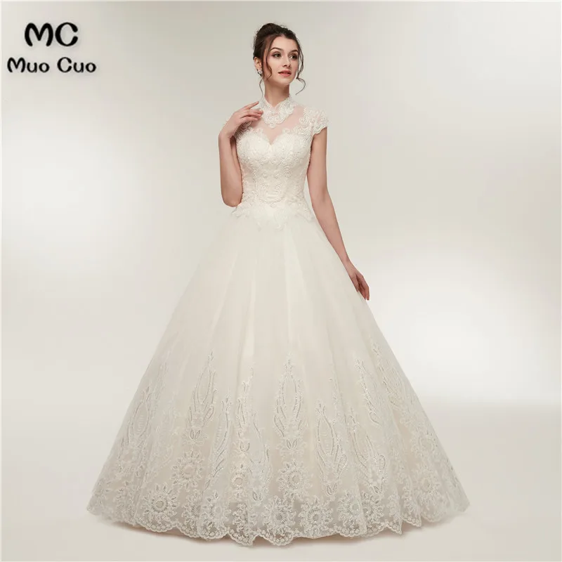 2018 In Stock US2 to US16 A-Line Gown Wedding Dresses High Neck Tulle Short Sleeve Bridal Gowns vestido de noiva Wedding Dress
2018 In Stock US2 to US16 A-Line Gown Wedding Dresses High Neck Tulle Short Sleeve Bridal Gowns vestido de noiva Wedding Dress
