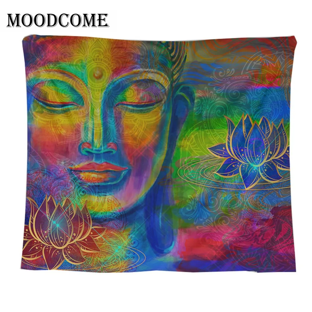 Indian Buddha Statue Tapestry Wall Hanging Buddhism Lotus Flower Wall Cloth Tapestries Home Decoration
Indian Buddha Statue Tapestry Wall Hanging Buddhism Lotus Flower Wall Cloth Tapestries Home Decoration