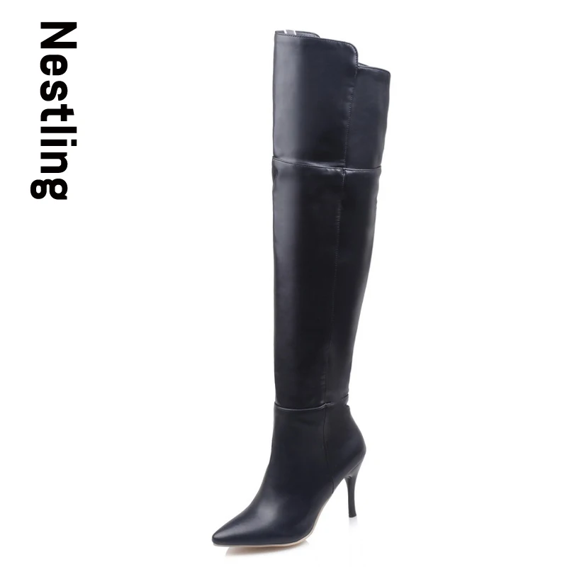 Size 34-43 New 2017 Autumn Fashion Women Boots Over The Knee High Boots Women Shoes Sexy Zip High Heels Leather Shoes Woman D35 Size 34-43 New 2017 Autumn Fashion Women Boots Over The Knee High Boots Women Shoes Sexy Zip High Heels Leather Shoes Woman D35<br><br>Aliexpress