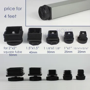 square pipe rack leveling thread leg raised feet glide adjustable insert size 20 25 30 40 50mm
square pipe rack leveling thread leg raised feet glide adjustable insert size 20 25 30 40 50mm