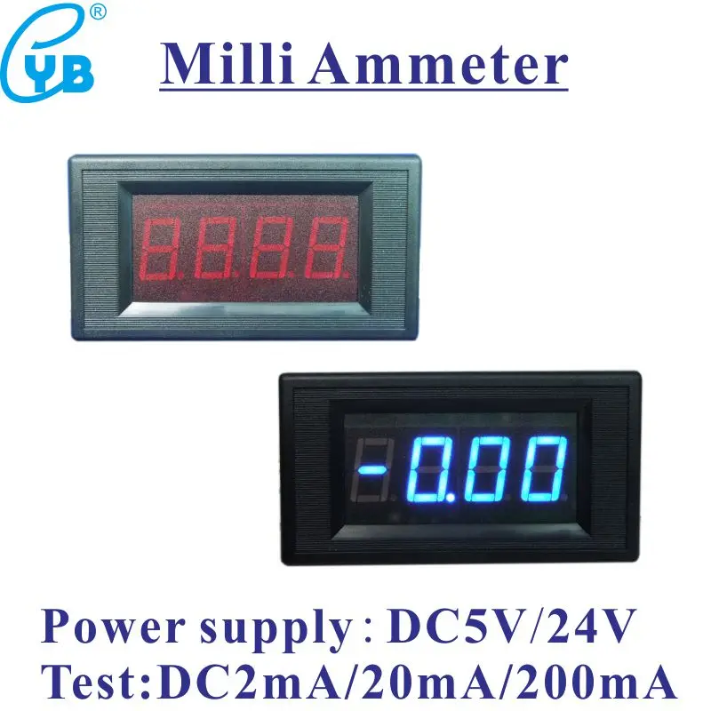 LED Digital DC Ammeter Amp Panel Meter Current Meter DC 2mA 20mA 200mA Milli Meter Power Supply Voltage DC 5V 24V Ampere Meter
LED Digital DC Ammeter Amp Panel Meter Current Meter DC 2mA 20mA 200mA Milli Meter Power Supply Voltage DC 5V 24V Ampere Meter