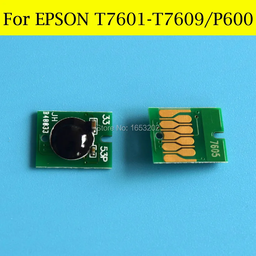 Чип для картриджа Epson Stylus Pro P600, 9 цветов, чип для картриджа T7601, T7602, T7603, T7604, T7605, T7606, T7607, T7608, T7609
Чип для картриджа Epson Stylus Pro P600, 9 цветов, чип для картриджа T7601, T7602, T7603, T7604, T7605, T7606, T7607, T7608, T7609