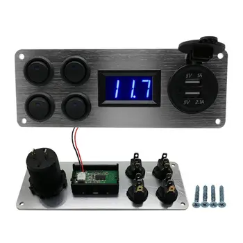Switch Panel Dual USB Aluminum Alloy Car Boats Refit Universal Switch Panel SDF-SHIP
Switch Panel Dual USB Aluminum Alloy Car Boats Refit Universal Switch Panel SDF-SHIP