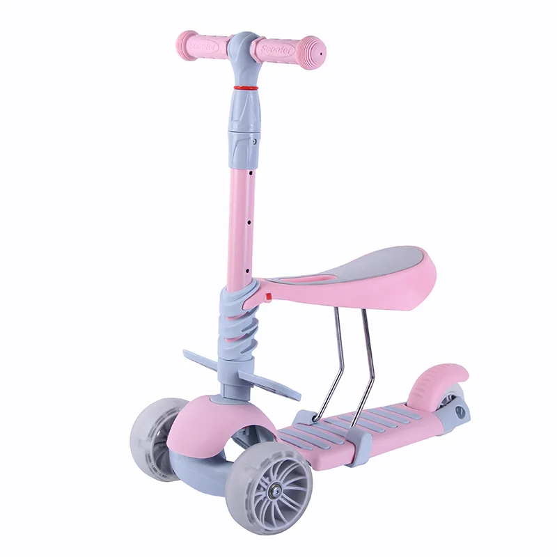 Creative children's scooter with seat three-in-one children's scooter portable stroller
Creative children's scooter with seat three-in-one children's scooter portable stroller