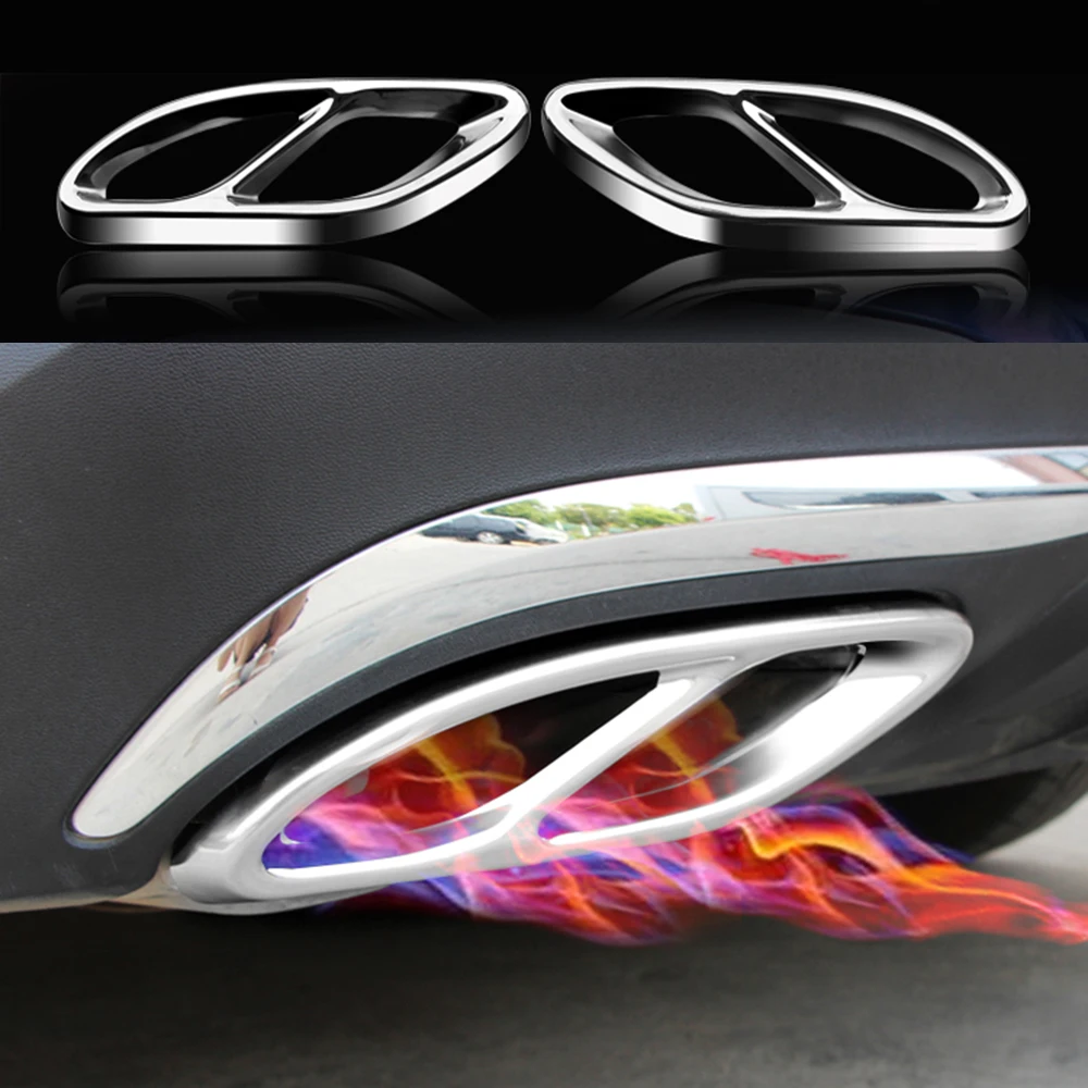 For Mercedes Benz E GLC C A B Class A180 A200 W176 W213 W205 AMG Car Exhaust Pipe Tail Cover sticker Stainless Steel Accessories
For Mercedes Benz E GLC C A B Class A180 A200 W176 W213 W205 AMG Car Exhaust Pipe Tail Cover sticker Stainless Steel Accessories