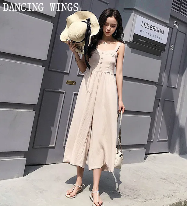 Jumpsuits for Women 2019 Sexy Slash Neck Spaghetti Strap Women Rompers Capris Summer Fashion Backless Overalls
Jumpsuits for Women 2019 Sexy Slash Neck Spaghetti Strap Women Rompers Capris Summer Fashion Backless Overalls