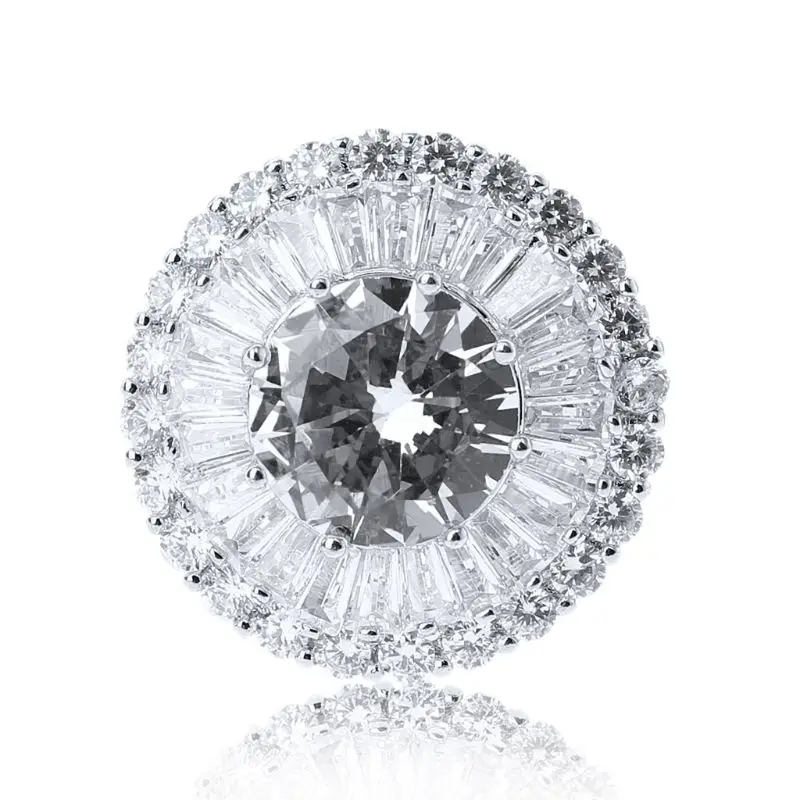 1Pc 24mm Luxury Glitter Zircon 3 Layer Round Shape Decorative Buttons With Metal Loop Shank Hole Sewing Clip Buckle DIY Crafts
1Pc 24mm Luxury Glitter Zircon 3 Layer Round Shape Decorative Buttons With Metal Loop Shank Hole Sewing Clip Buckle DIY Crafts