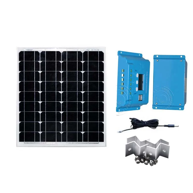 Solar Panel Module Kit 12v 50w Solar PWM Regulator Controller 12V/24V 10A Z Bracket Car Cavaran Camp RV Solar Light Fan LED
Solar Panel Module Kit 12v 50w Solar PWM Regulator Controller 12V/24V 10A Z Bracket Car Cavaran Camp RV Solar Light Fan LED