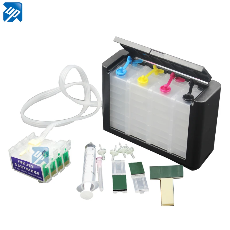 Фото T1401 пустой CISS CIS система подачи чернил для epson рабочей силы 545 625 630 633 645 840 845 7010 7510 NX635