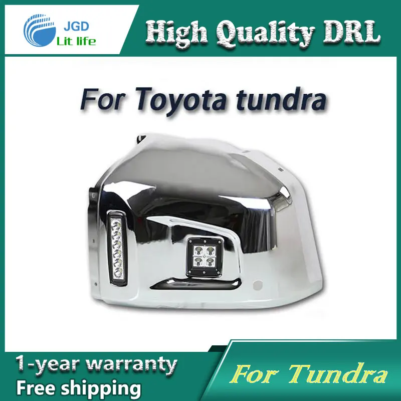 Free shipping !12V 6000k LED DRL Daytime running light case for Toyota Tundra 2013-2016 fog lamp frame Fog light Car styling
Free shipping !12V 6000k LED DRL Daytime running light case for Toyota Tundra 2013-2016 fog lamp frame Fog light Car styling