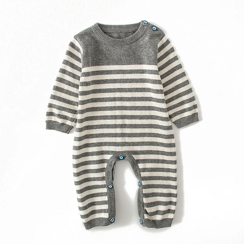 Children's body suit 2019 new long-sleeved knit striped baby crawling in men's treasure sweater children's clothes
Children's body suit 2019 new long-sleeved knit striped baby crawling in men's treasure sweater children's clothes
