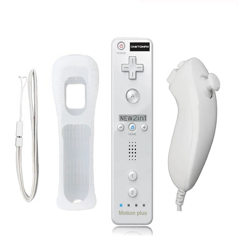 for Wii Wireless Remote Console Built In Motion Plus Remote Controller For Nintendo Wii 2 in 1 Game Console with Silicone Case
for Wii Wireless Remote Console Built In Motion Plus Remote Controller For Nintendo Wii 2 in 1 Game Console with Silicone Case