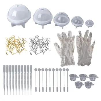 1 Set Epoxy Resin Kit DIY Jewelry Making Tools Necklace Pendant Clasp Silicone Mold Sphere Ball 20/30/40/50/60mm
1 Set Epoxy Resin Kit DIY Jewelry Making Tools Necklace Pendant Clasp Silicone Mold Sphere Ball 20/30/40/50/60mm