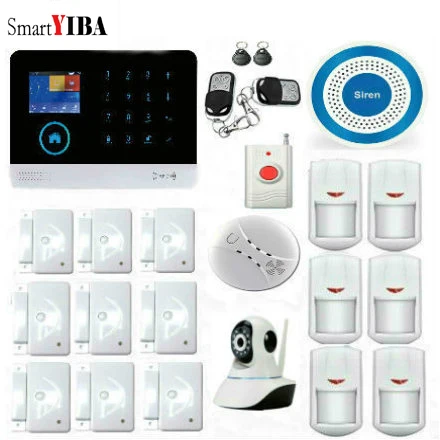 SmartYIBA WIFI/GSM//GPRS Intranet Home Burglar Alarm System With Wireless Smoke Detector Panic Button Door/Window Sensor Alarm
SmartYIBA WIFI/GSM//GPRS Intranet Home Burglar Alarm System With Wireless Smoke Detector Panic Button Door/Window Sensor Alarm
