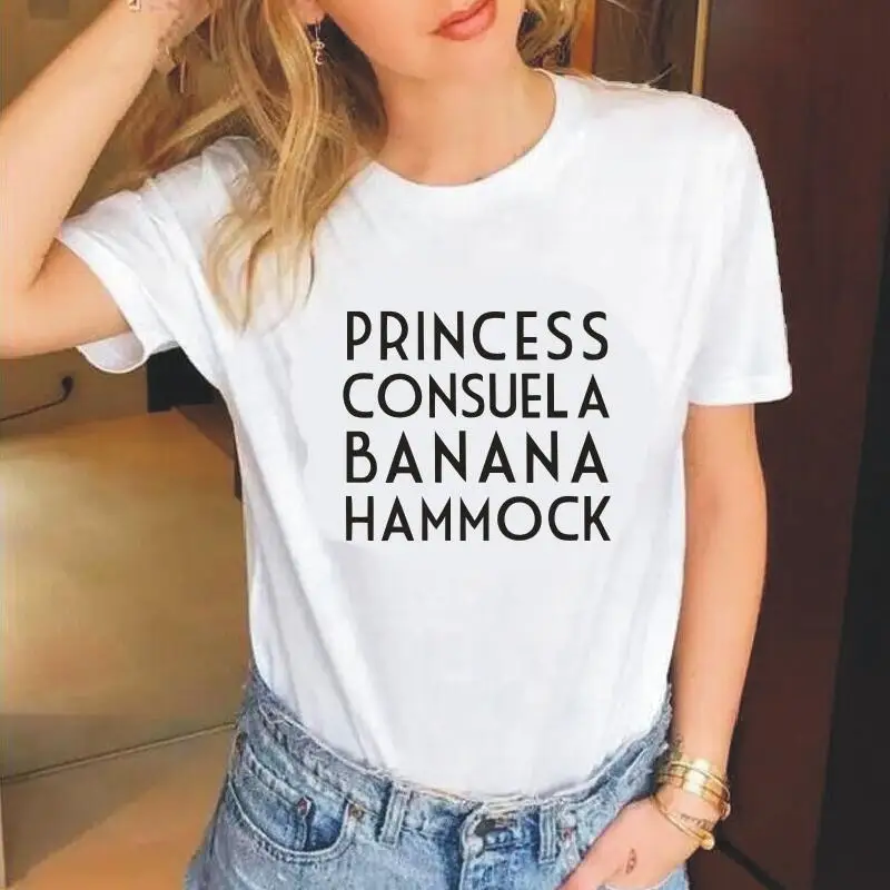 Princess Consuela Banana Hammock T-shirt Women Tops Summer Tee Shirt Femme Friends Tv Show Single Ladies Sayings Women Tshirt
Princess Consuela Banana Hammock T-shirt Women Tops Summer Tee Shirt Femme Friends Tv Show Single Ladies Sayings Women Tshirt