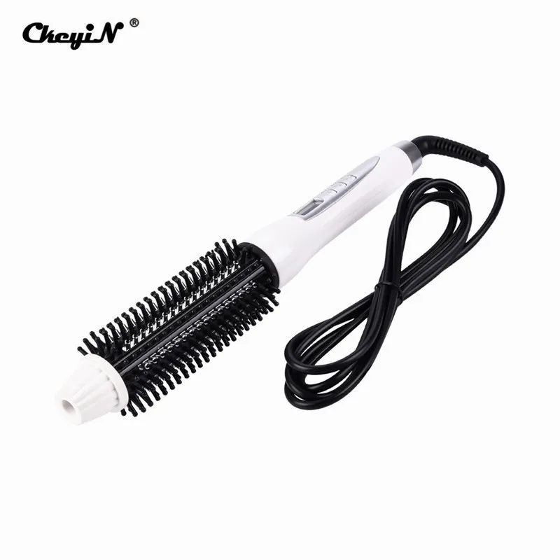 360 Degree New Hair Curling Iron Brush Straightener Straightening Comb Brush LCD Electric Hair Curler Roller Brush Styling Tools
360 Degree New Hair Curling Iron Brush Straightener Straightening Comb Brush LCD Electric Hair Curler Roller Brush Styling Tools