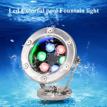 Led Colorful Fountain Underwater Light RGB Stainless Waterproof Spotlight Waterfall Fountain Lamp 12W AC12V 24V Deck Stair Light
Led Colorful Fountain Underwater Light RGB Stainless Waterproof Spotlight Waterfall Fountain Lamp 12W AC12V 24V Deck Stair Light