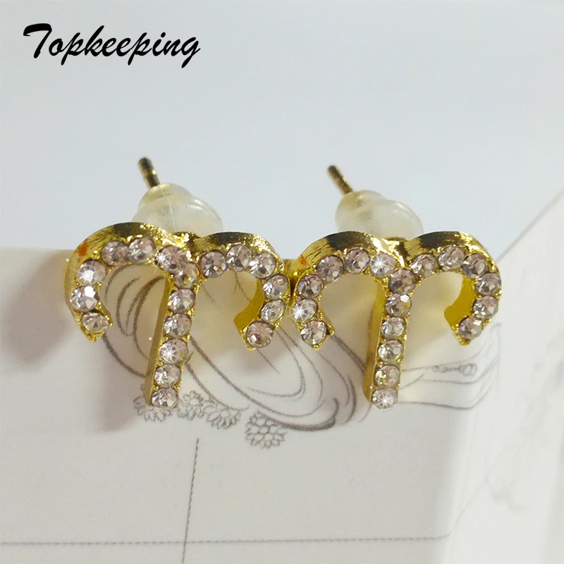 Zodiac Sign 12 Constellations Totem Stud Earrings Rose Gold Silver Colors Shiny Pave Setting Rhinestone Crystal Earrings Jewelry
Zodiac Sign 12 Constellations Totem Stud Earrings Rose Gold Silver Colors Shiny Pave Setting Rhinestone Crystal Earrings Jewelry