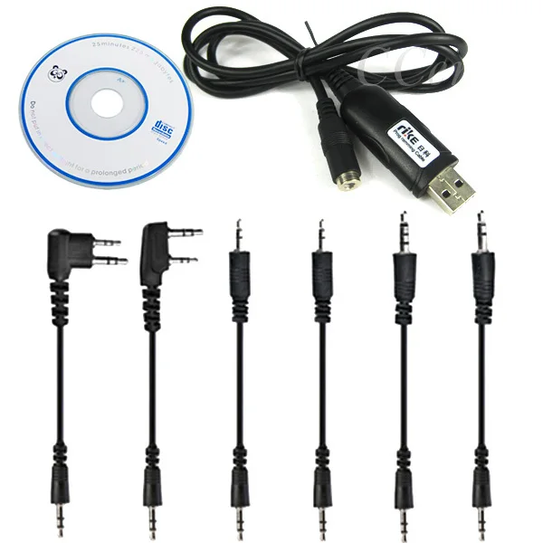 6 in 1 USB Programming Cable for Kenwodd Baofeng Motorola Two Way Radio UV5R UV-5RE Plus GT-3 UV-B5 UV-B6 BF-888S Walkie Talkie
6 in 1 USB Programming Cable for Kenwodd Baofeng Motorola Two Way Radio UV5R UV-5RE Plus GT-3 UV-B5 UV-B6 BF-888S Walkie Talkie
