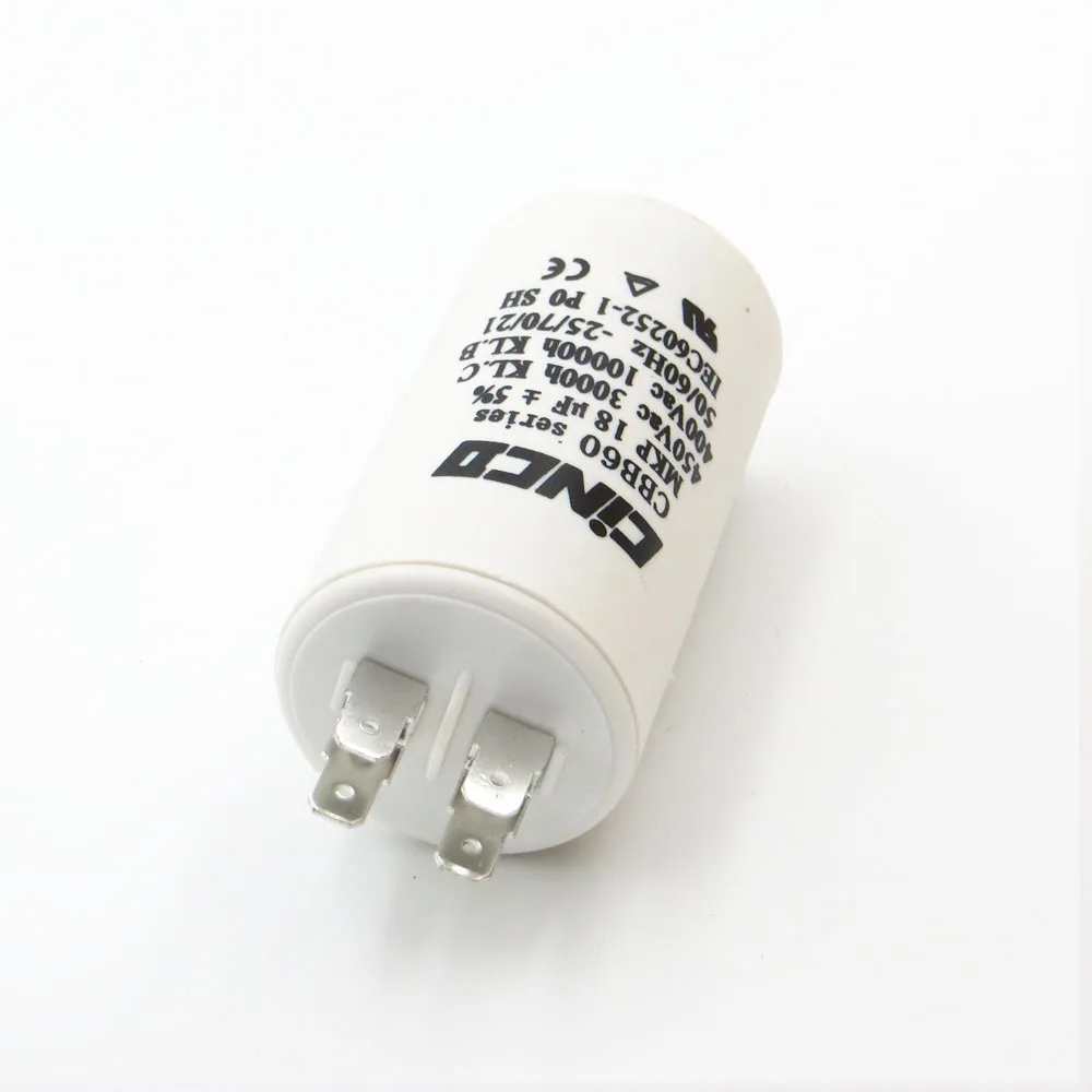 CBB60 Motor Run Capacitors 18 UF 400 450 V 4pins SH DB Polypropylene Film Ac Water Pump electrical engine mfd mf VAC Volt
CBB60 Motor Run Capacitors 18 UF 400 450 V 4pins SH DB Polypropylene Film Ac Water Pump electrical engine mfd mf VAC Volt