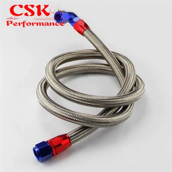 63 inch AN10 Stainless Steel/ Nylon Braided Oil/Fuel Line Hose w/ Adapter Kit Silver/Black
63 inch AN10 Stainless Steel/ Nylon Braided Oil/Fuel Line Hose w/ Adapter Kit Silver/Black