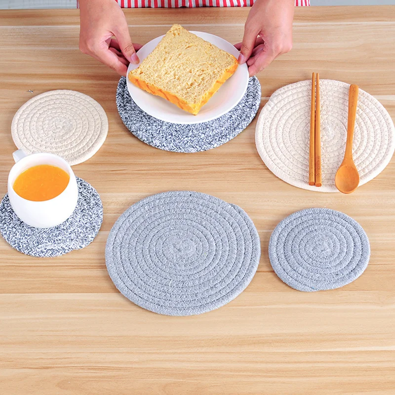 Nordic round table mat Anti Slip Drink Coasters Insulated Solid Placemats Linen Non Slip Ramie Mat Kitchen tool for Home Decor
Nordic round table mat Anti Slip Drink Coasters Insulated Solid Placemats Linen Non Slip Ramie Mat Kitchen tool for Home Decor