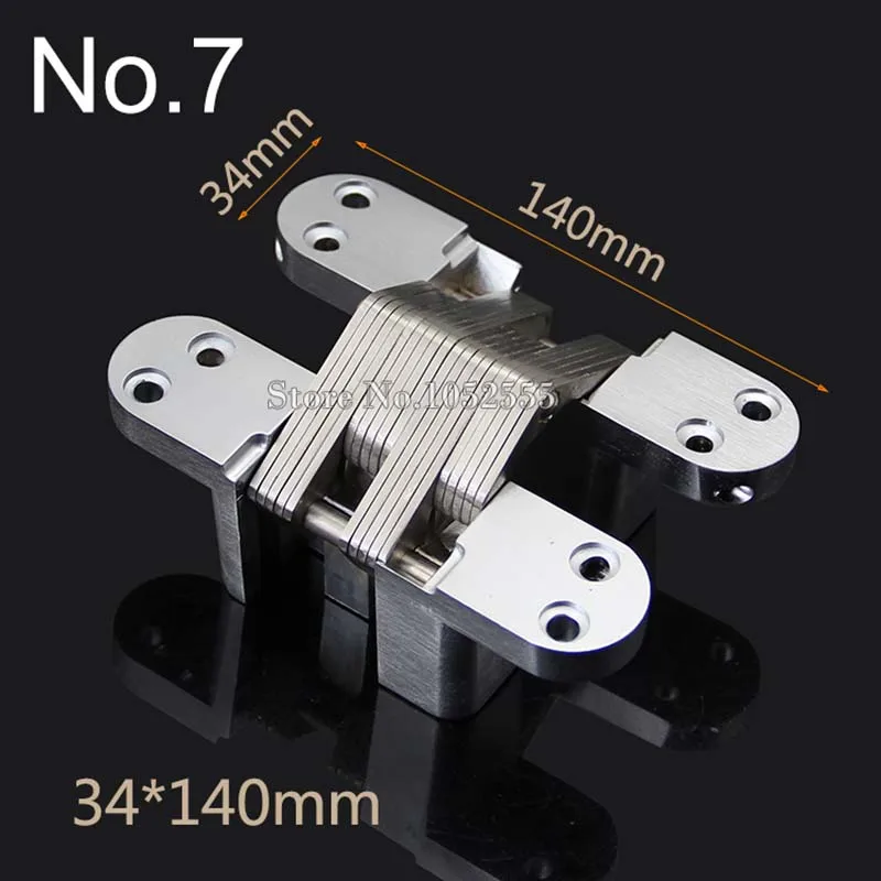2X Invisible Concealed Cross Door Hinge 34x140mm Stainless Steel Hidden Hinge Bearing 60KG For Folding Door Background Wall K101
2X Invisible Concealed Cross Door Hinge 34x140mm Stainless Steel Hidden Hinge Bearing 60KG For Folding Door Background Wall K101
