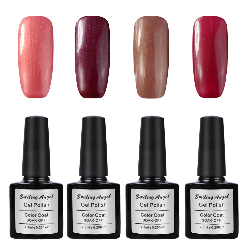 Smiling Angel 4pcs French Kit Color UV Lamp LED Soak Off Top Base Coat Nail Gel Polish Set Varnish Venis Semi Permanent Z105
Smiling Angel 4pcs French Kit Color UV Lamp LED Soak Off Top Base Coat Nail Gel Polish Set Varnish Venis Semi Permanent Z105
