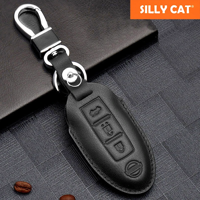 Genuine Leather Car Key Cover Case Bag for NISSAN ALTIMA X-TRAIL QASHQAI LANNIA SYLPHY KICKS MURANO for Smart Car Key
Genuine Leather Car Key Cover Case Bag for NISSAN ALTIMA X-TRAIL QASHQAI LANNIA SYLPHY KICKS MURANO for Smart Car Key