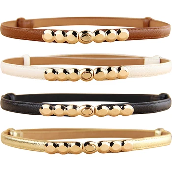 Women Faux Leather Belts Gold Tone Alloy Thin Skinny Waistband Adjustable Belt Women Dress Strap cinturon mujer cinto feminino
Women Faux Leather Belts Gold Tone Alloy Thin Skinny Waistband Adjustable Belt Women Dress Strap cinturon mujer cinto feminino