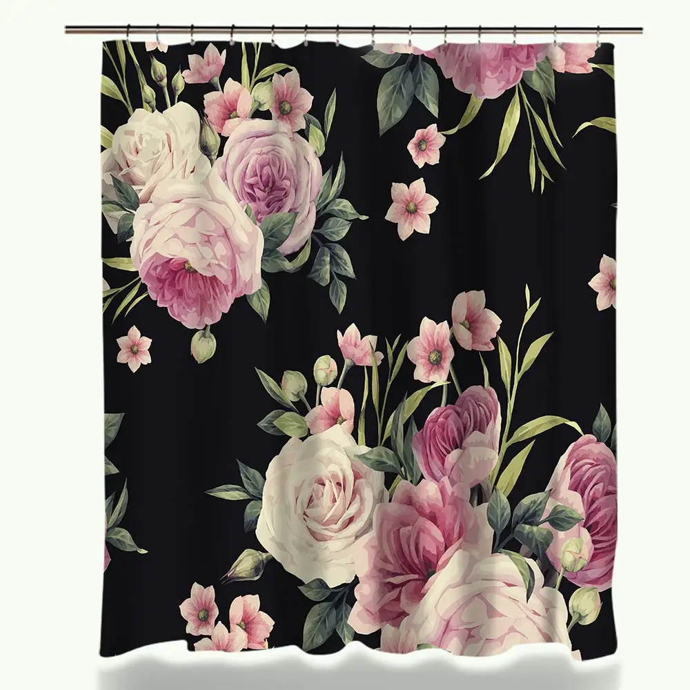 Pastoralism Beauty Colorful Rose Peony Floral Pattern Shower Curtain Set Rectangle Coral Velvet Anti Slip Bathroom Mat
Pastoralism Beauty Colorful Rose Peony Floral Pattern Shower Curtain Set Rectangle Coral Velvet Anti Slip Bathroom Mat