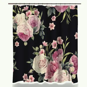 Pastoralism Beauty Colorful Rose Peony Floral Pattern Shower Curtain Set Rectangle Coral Velvet Anti Slip Bathroom Mat
Pastoralism Beauty Colorful Rose Peony Floral Pattern Shower Curtain Set Rectangle Coral Velvet Anti Slip Bathroom Mat