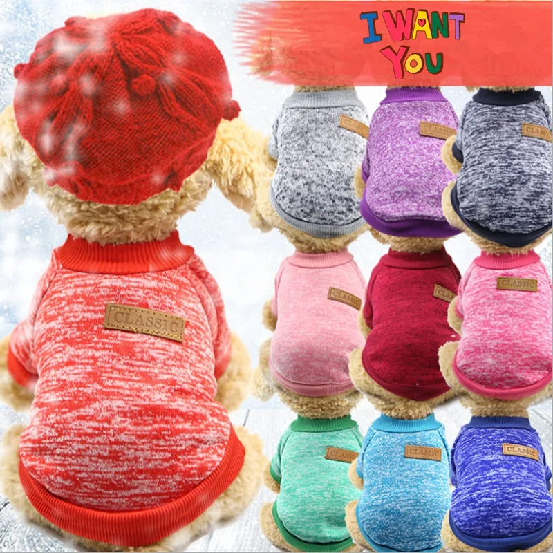 1pc XS-2XL Dog Sweater Clothes Solid Color Puppy Pet Clothing Soft Warm Cat Hoodies Sweatshirt for Yokie
1pc XS-2XL Dog Sweater Clothes Solid Color Puppy Pet Clothing Soft Warm Cat Hoodies Sweatshirt for Yokie