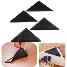 4pcs/Set Reusable Washable Rug Carpet Mat Grippers Non Slip Silicone Grip For Home Bath Living Room 4pcs/Set Reusable Washable Rug Carpet Mat Grippers Non Slip Silicone Grip For Home Bath Living Room