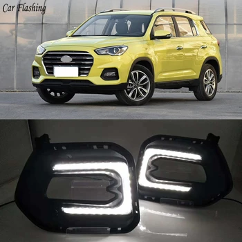 Car flashing 2PCS Flowing Turn Yellow Signal Function 12V Car DRL LED Daytime Running Light Fog Lamp For Hyundai IX35 2018 2019
Car flashing 2PCS Flowing Turn Yellow Signal Function 12V Car DRL LED Daytime Running Light Fog Lamp For Hyundai IX35 2018 2019