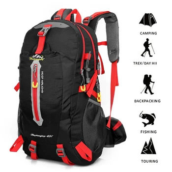 

40L Water Resistant Travel Backpack Camp Hike Laptop Daypack Trekking Climb Back Bags Tactical backpack For Men Women Waterproof