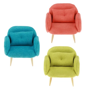 1:12 Dollhouse Miniature Sofa Chair with Pillow Cushion Mini Doll House Decor Furniture DIY Accessory, 3 Colors Available
1:12 Dollhouse Miniature Sofa Chair with Pillow Cushion Mini Doll House Decor Furniture DIY Accessory, 3 Colors Available
