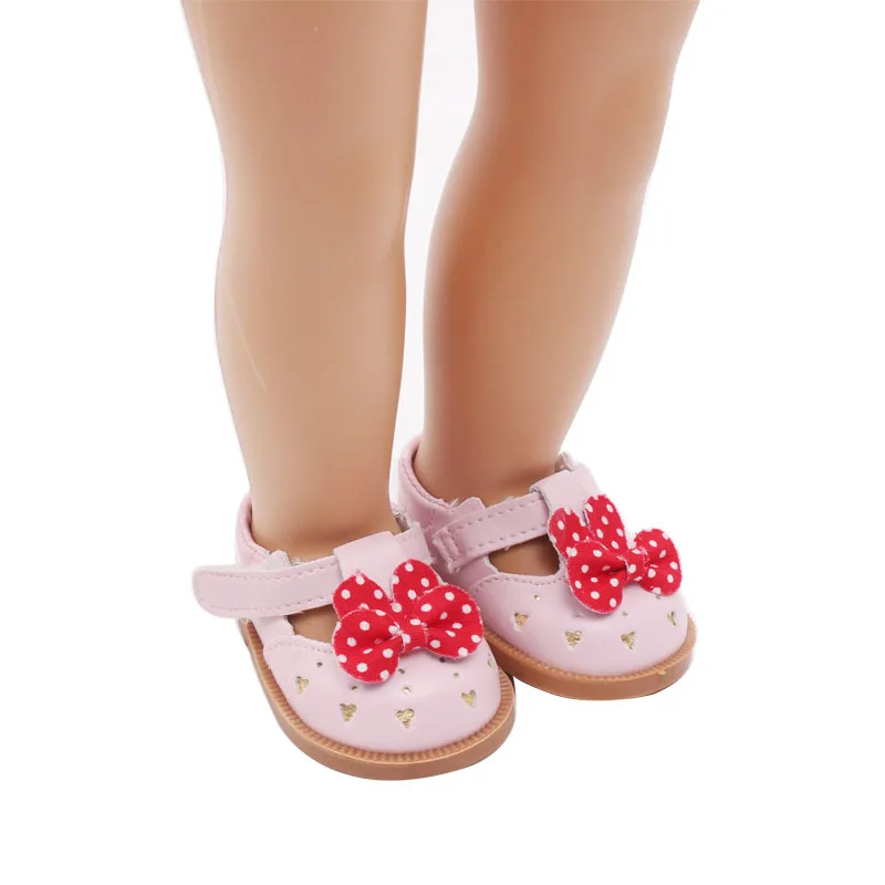 1 Pair Doll Shoes For 43cm Baby Doll And 18 Inch Girl Doll Mini Cartoon Shoes For 13 BJD SD Doll Shoes (6)