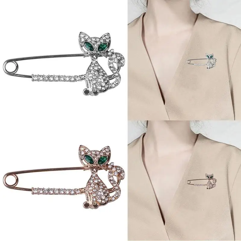 1 pcs Elegant Jewelry Gift for Women Animal Brooch Green Eye Crystal Fox Brooches Gift Hot
1 pcs Elegant Jewelry Gift for Women Animal Brooch Green Eye Crystal Fox Brooches Gift Hot