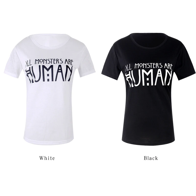 Fashion New 2019 Summer Monsters Are All Human Funny T-Shirt Tops Horror Story Unisex Tee Top Woman Casual Clothing Clothes
Fashion New 2019 Summer Monsters Are All Human Funny T-Shirt Tops Horror Story Unisex Tee Top Woman Casual Clothing Clothes