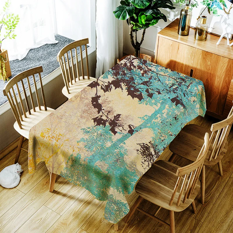 Autumn Tree Abstract Painting Decorative Tablecloth Waterproof Thicken Rectangular Wedding Home Dining Table Cover Table Cloth
Autumn Tree Abstract Painting Decorative Tablecloth Waterproof Thicken Rectangular Wedding Home Dining Table Cover Table Cloth