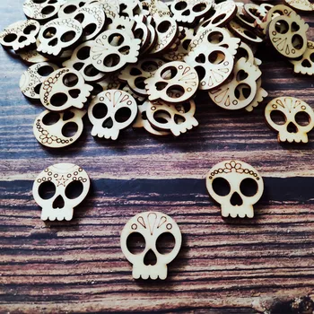 50pcs Rustic Wooden Sugar Skulls Laser Cut Engraved Day of the Dead Skulls Ideal for Table Confetti Scrap Booking Projects
50pcs Rustic Wooden Sugar Skulls Laser Cut Engraved Day of the Dead Skulls Ideal for Table Confetti Scrap Booking Projects