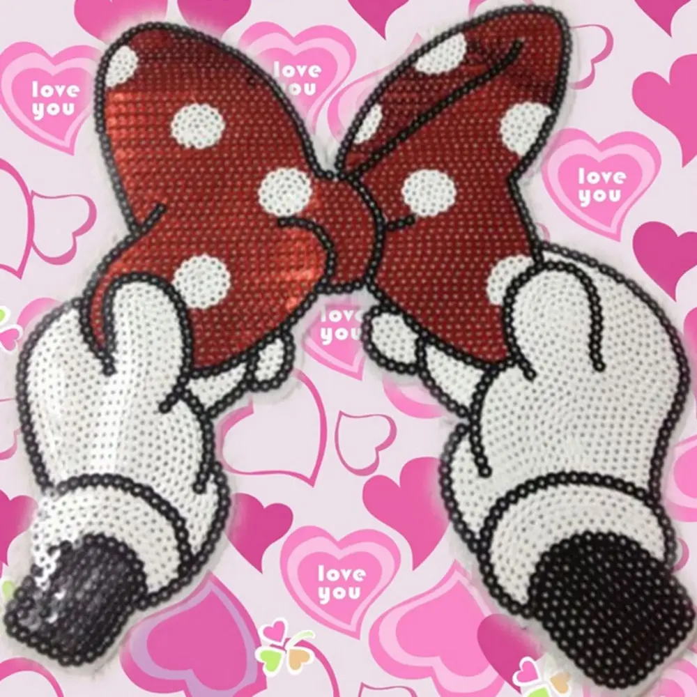 Sequins Bowknot Appliques Cartoon Bow Hand embroidered patches for clothes wedding dress clothing DIY patchwork fabric 1 Pcs hot
Sequins Bowknot Appliques Cartoon Bow Hand embroidered patches for clothes wedding dress clothing DIY patchwork fabric 1 Pcs hot